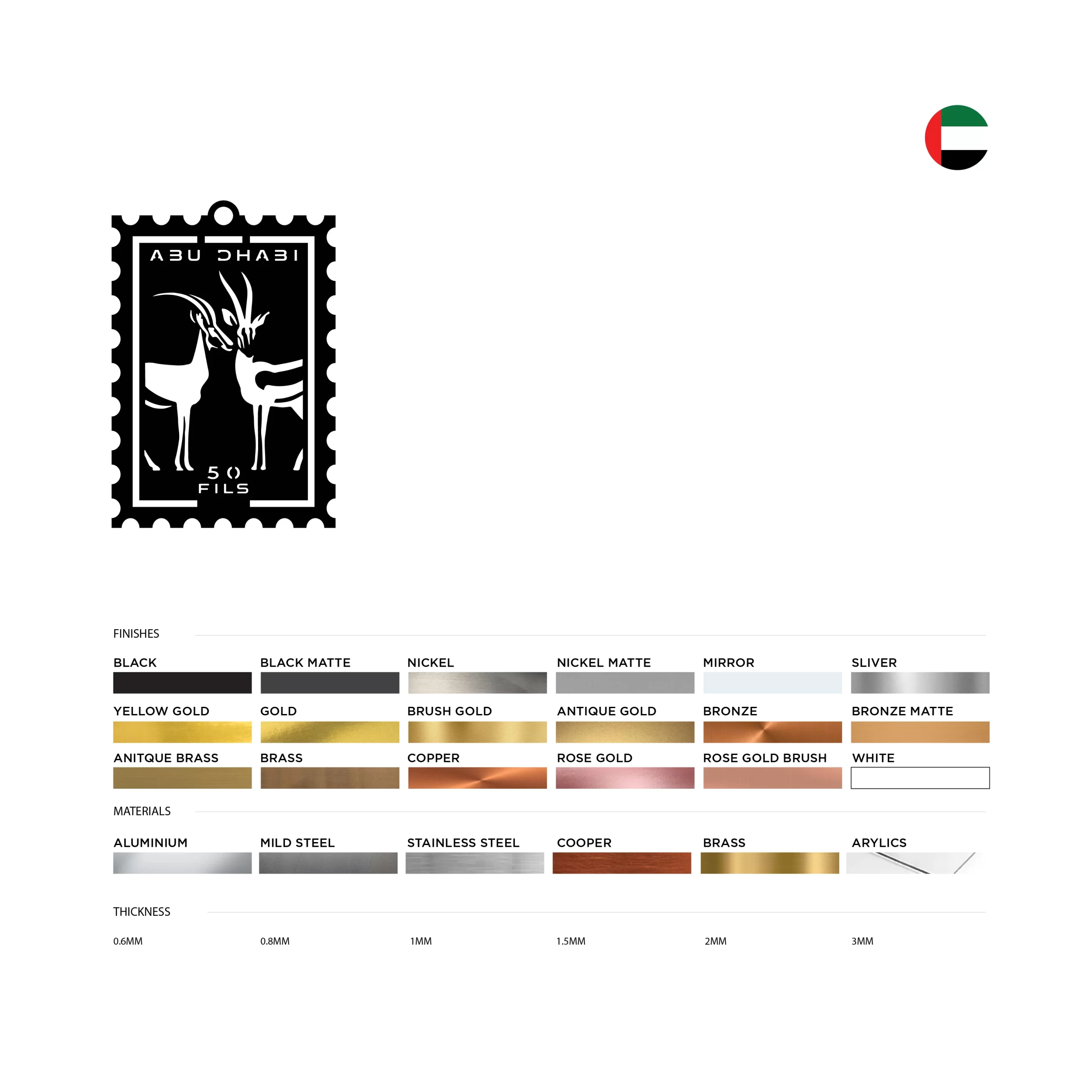 Abu Dhabi Stamp Car Hanging - view 3