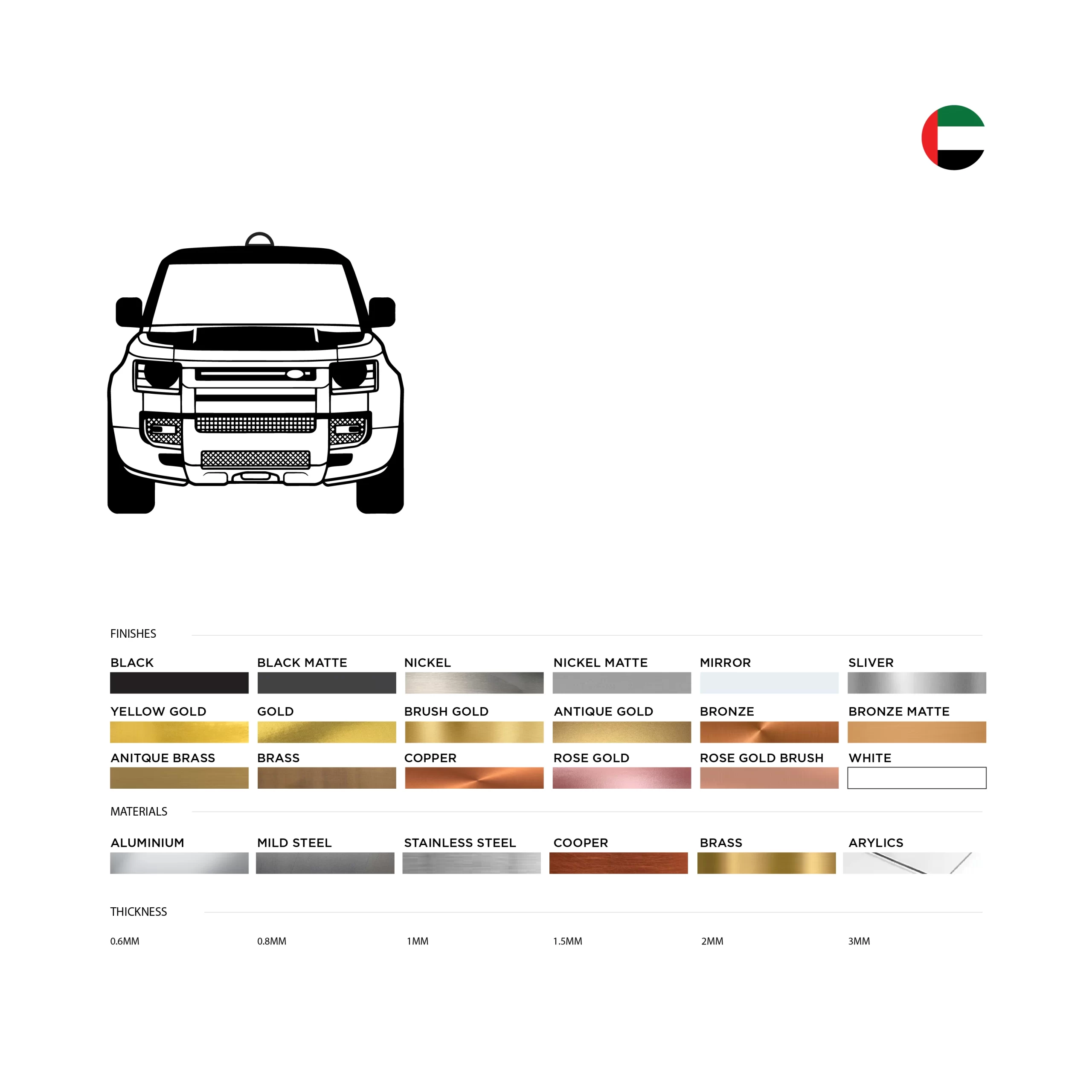 Premium Land Rover Defender Car Hanging - view 3