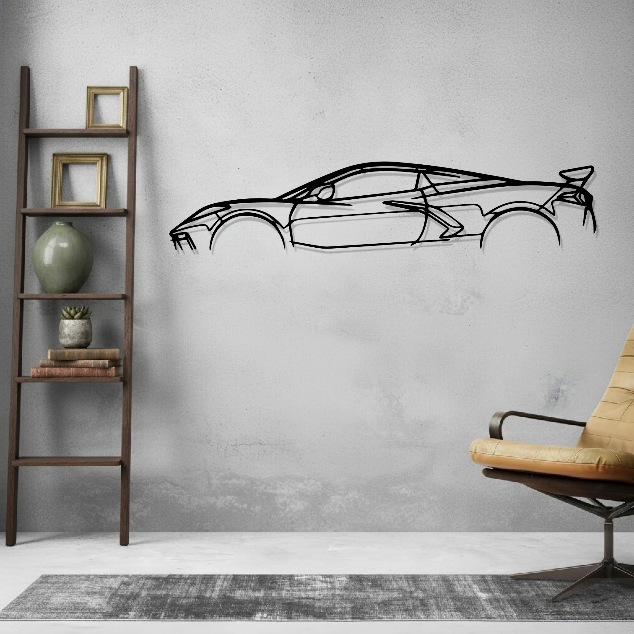 240z 280z Classic Wall Art Modern Metal Silhouette - view 2