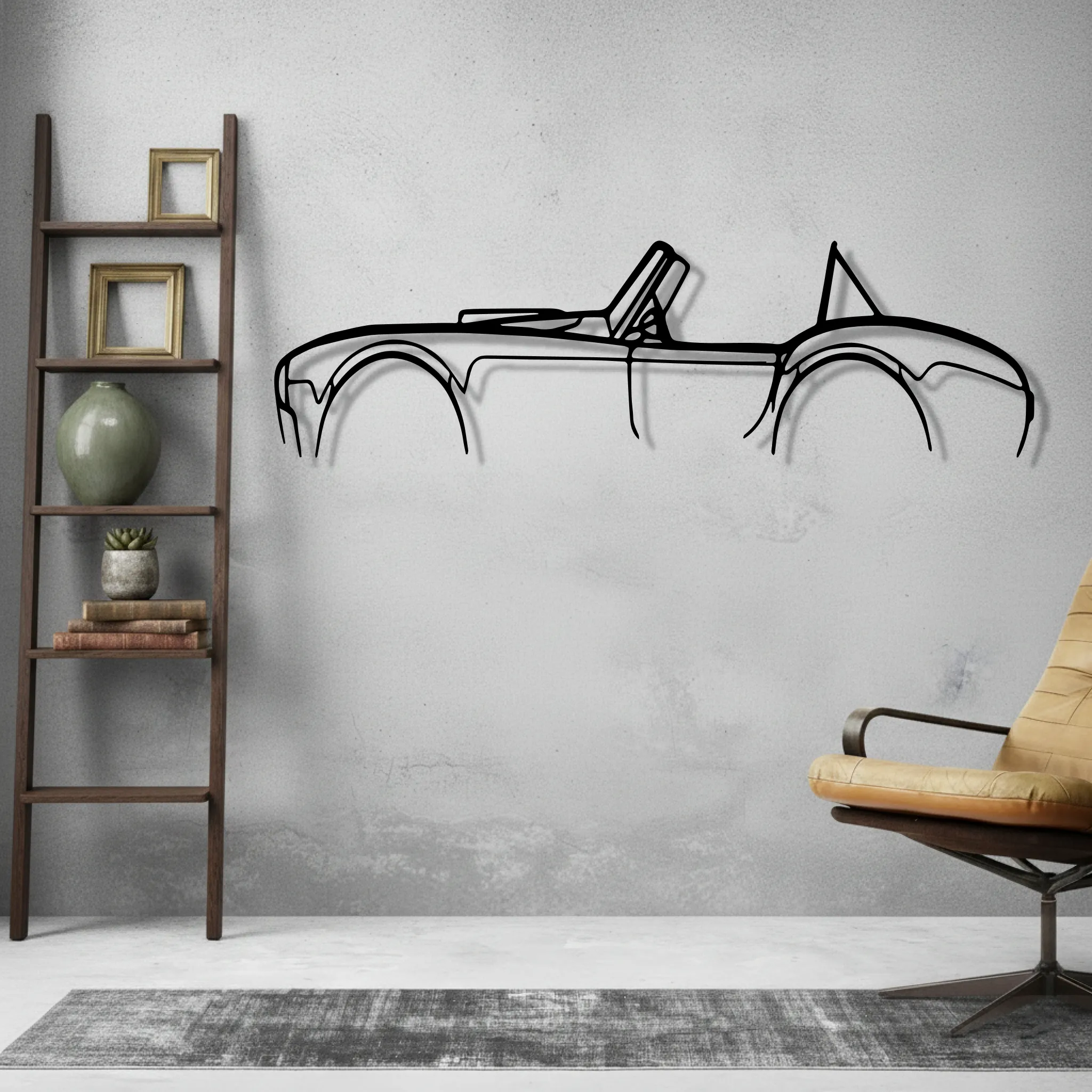 Cobra 427 Wall Art Modern Metal Silhouette - view 2
