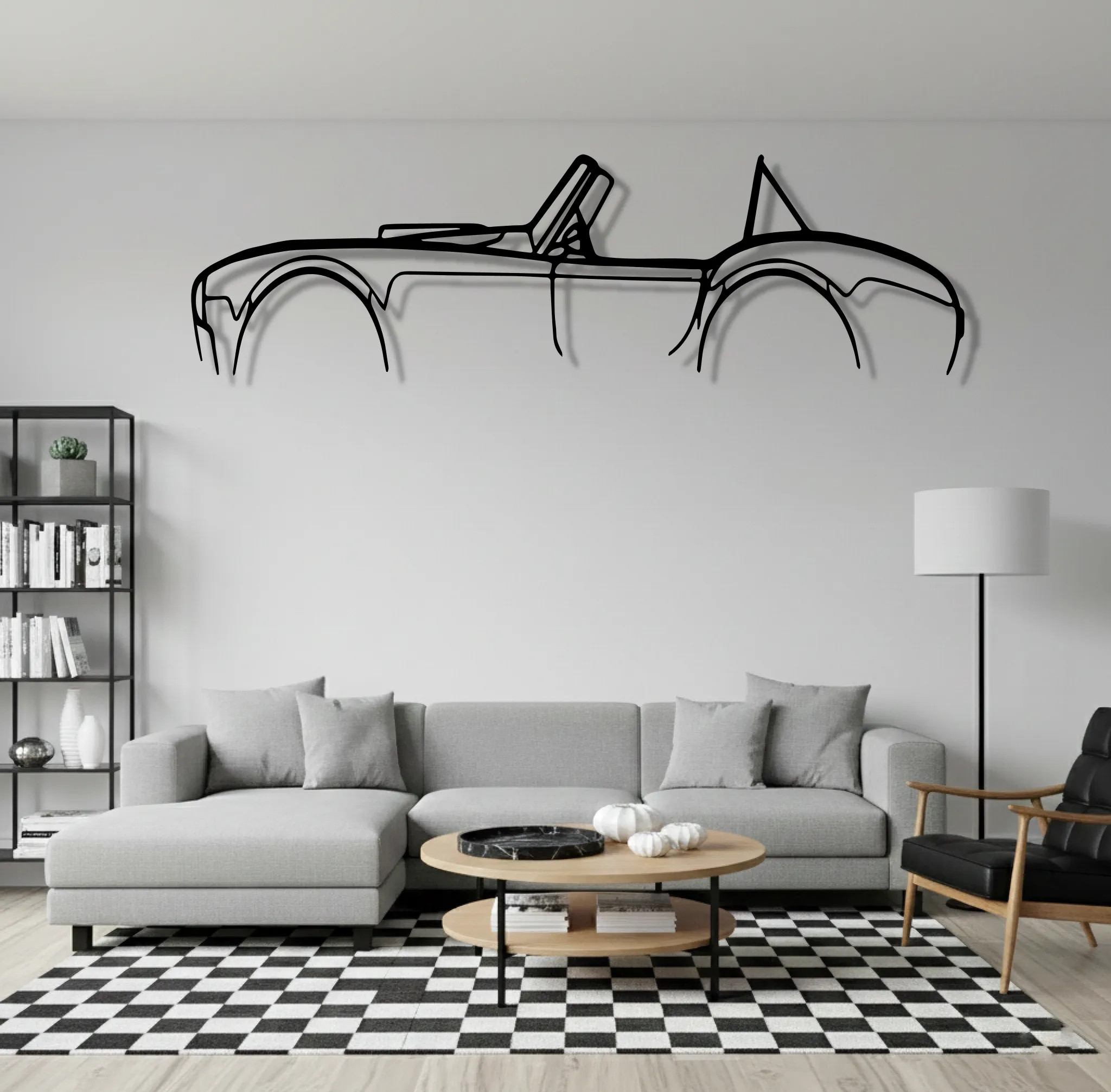 Cobra 427 Wall Art Modern Metal Silhouette - view 1