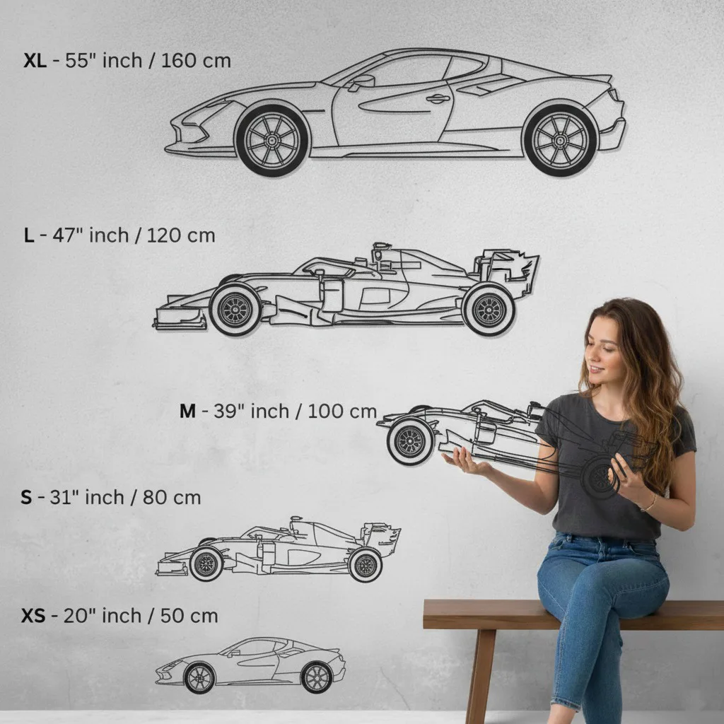 240z 280z Classic Wall Art Modern Metal Silhouette - view 3
