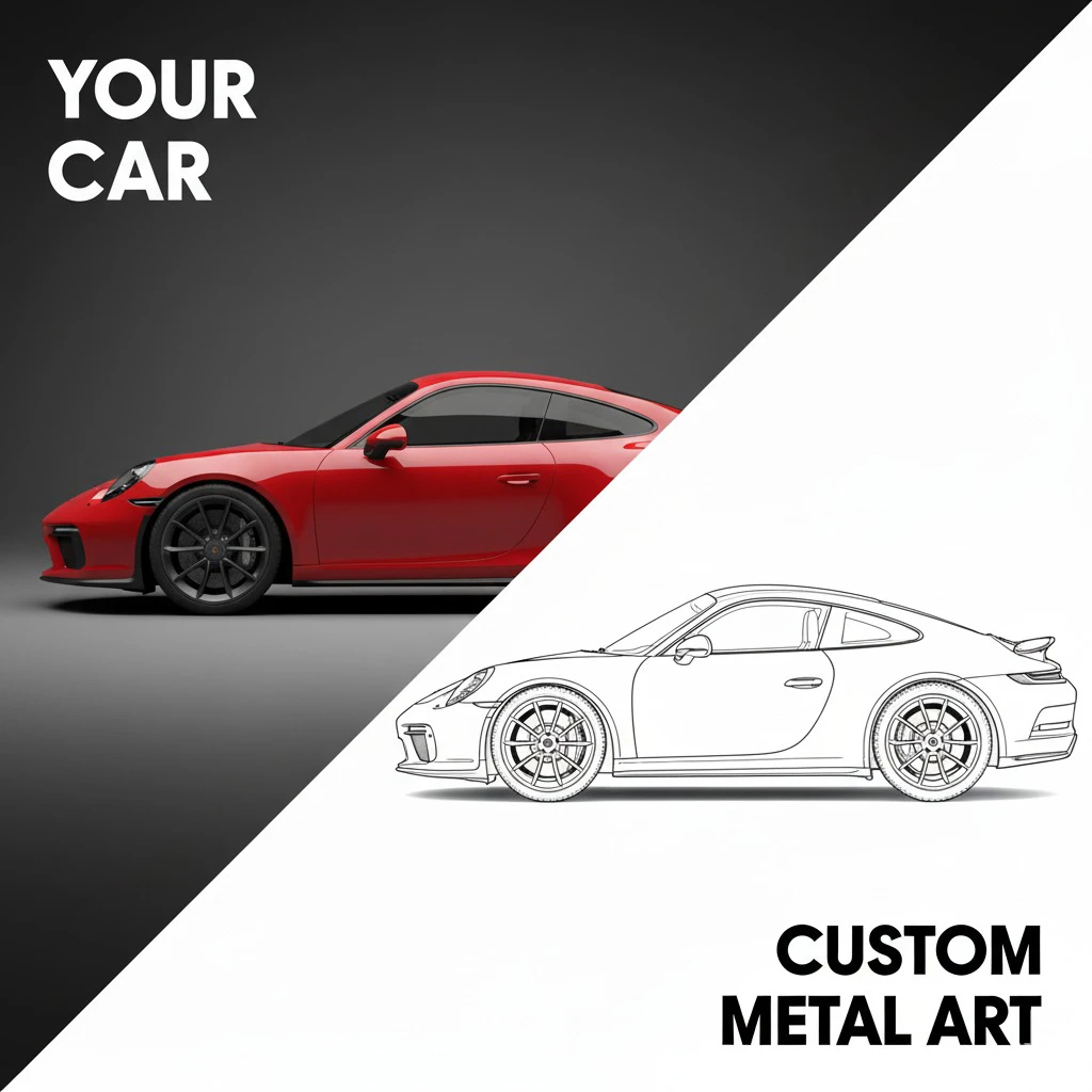 Custom Frame Car Wall Art – Premium Metal Designs