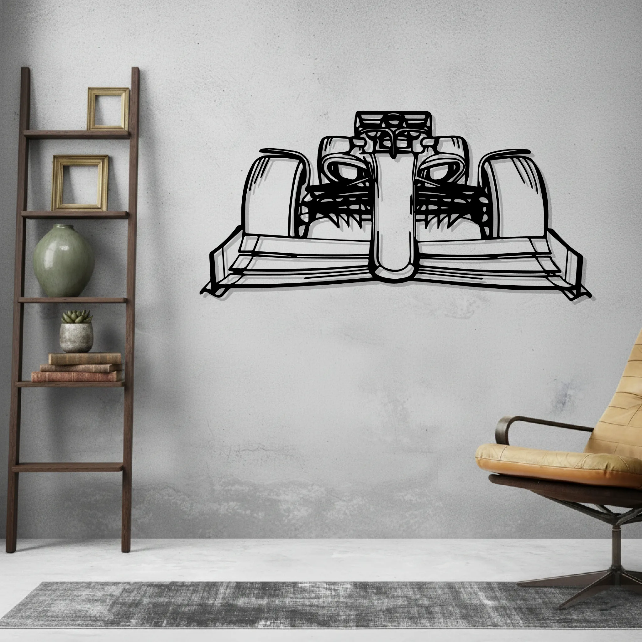 Formula 1 2022 Wall Art Modern Metal Silhouette - view 2
