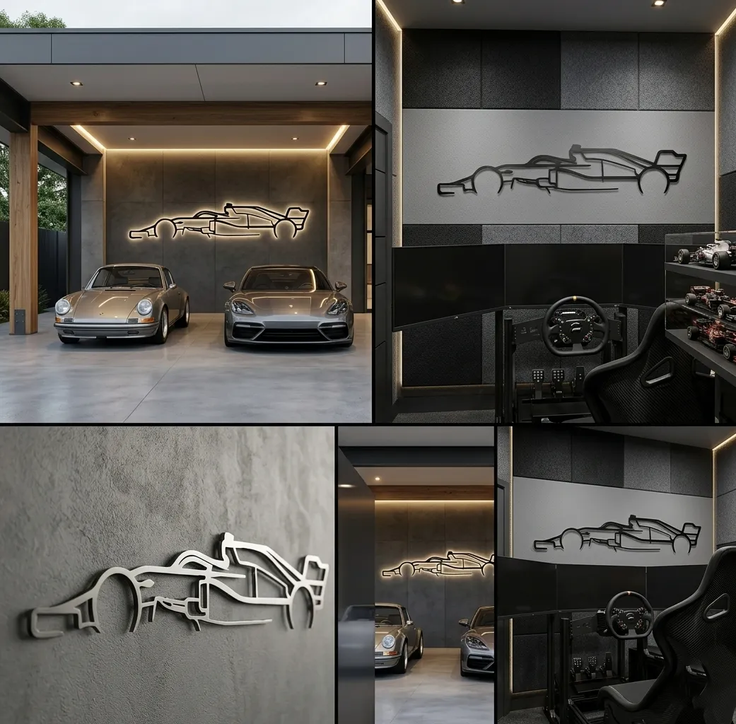 240z 280z Classic Wall Art Modern Metal Silhouette - view 4