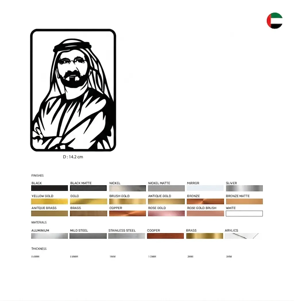 UAE Leader Car Hanging - view 3
