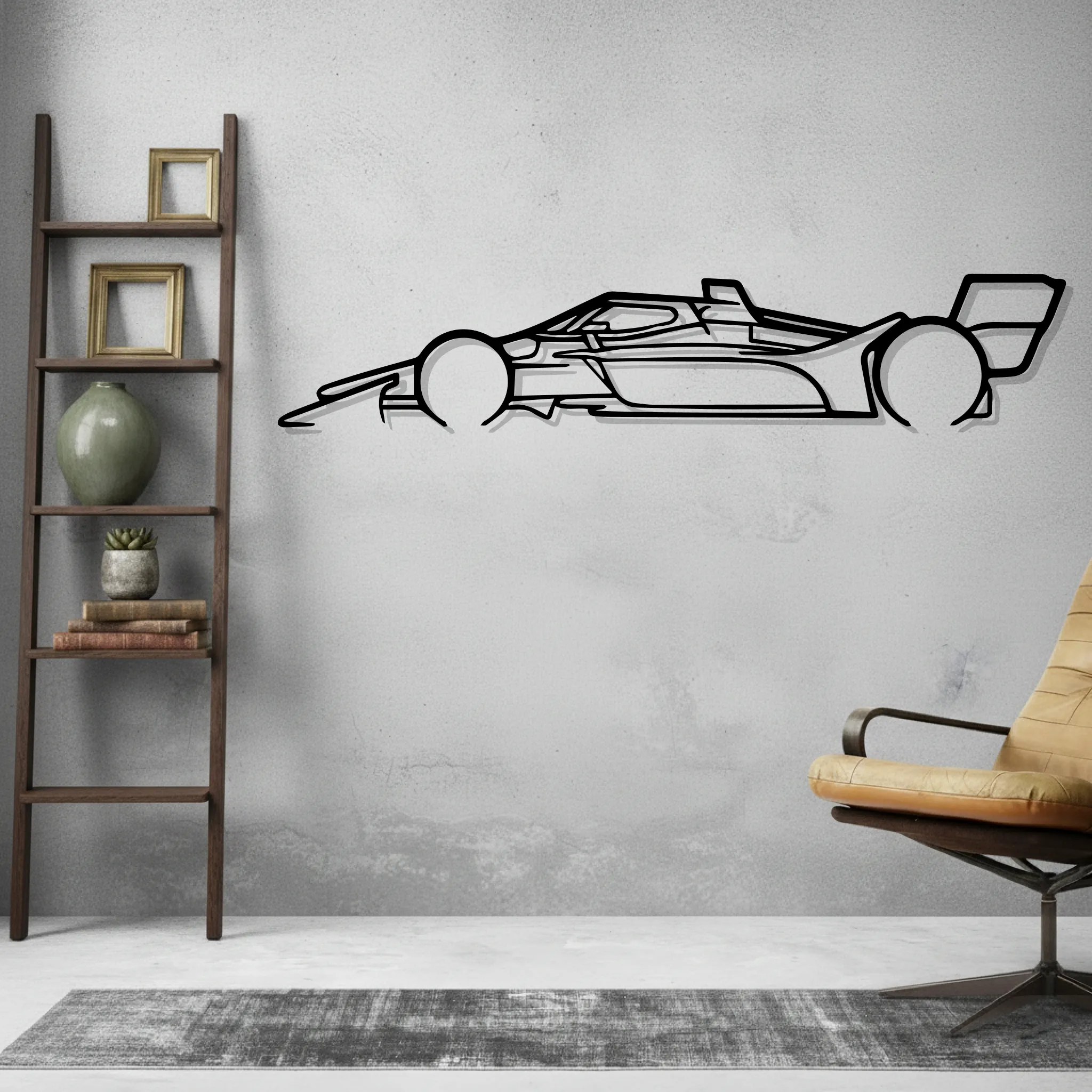 Indy Car 2022 Classic Wall Art Modern Metal Silhouette - view 2
