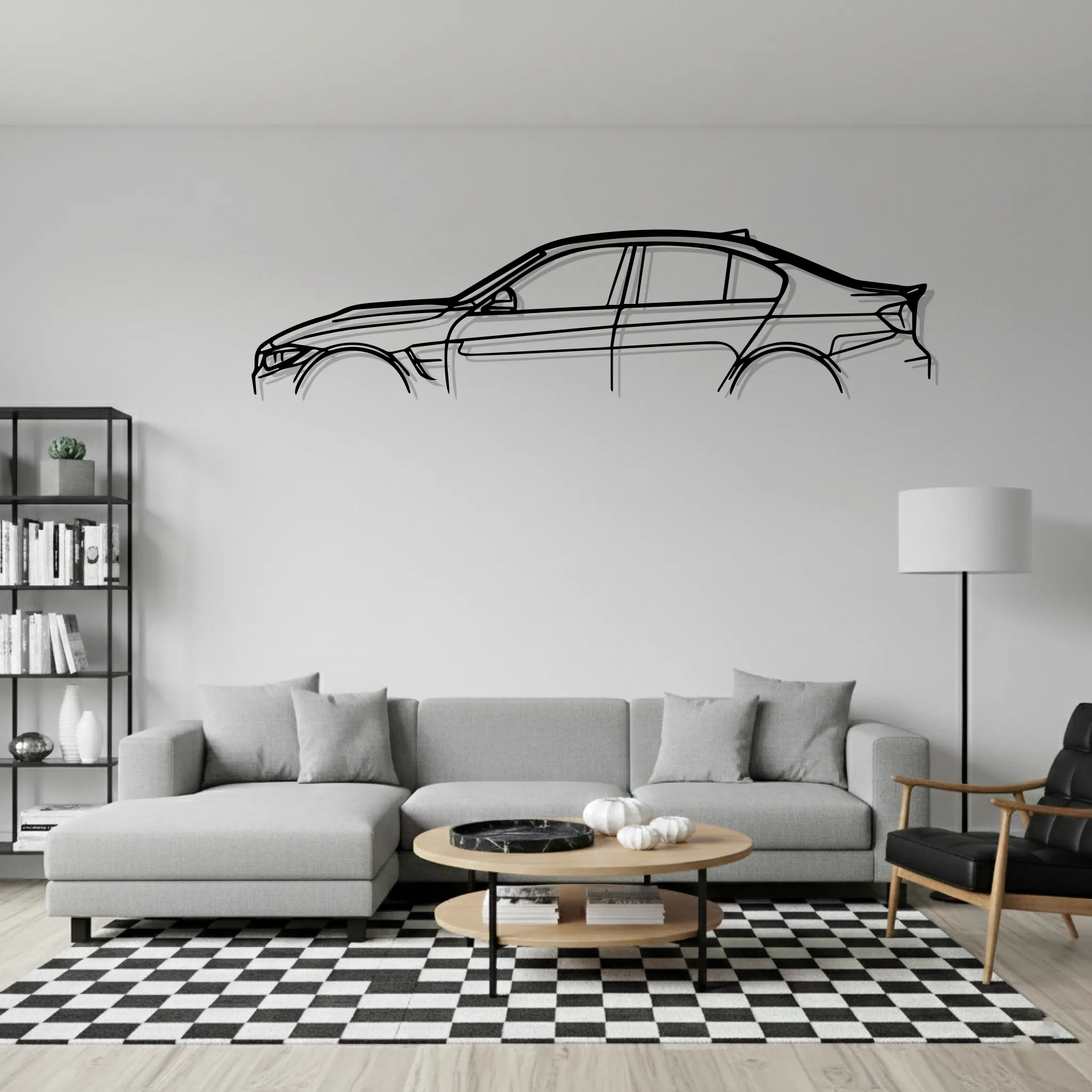 M3 F80 Wall Art Modern Metal Silhouette