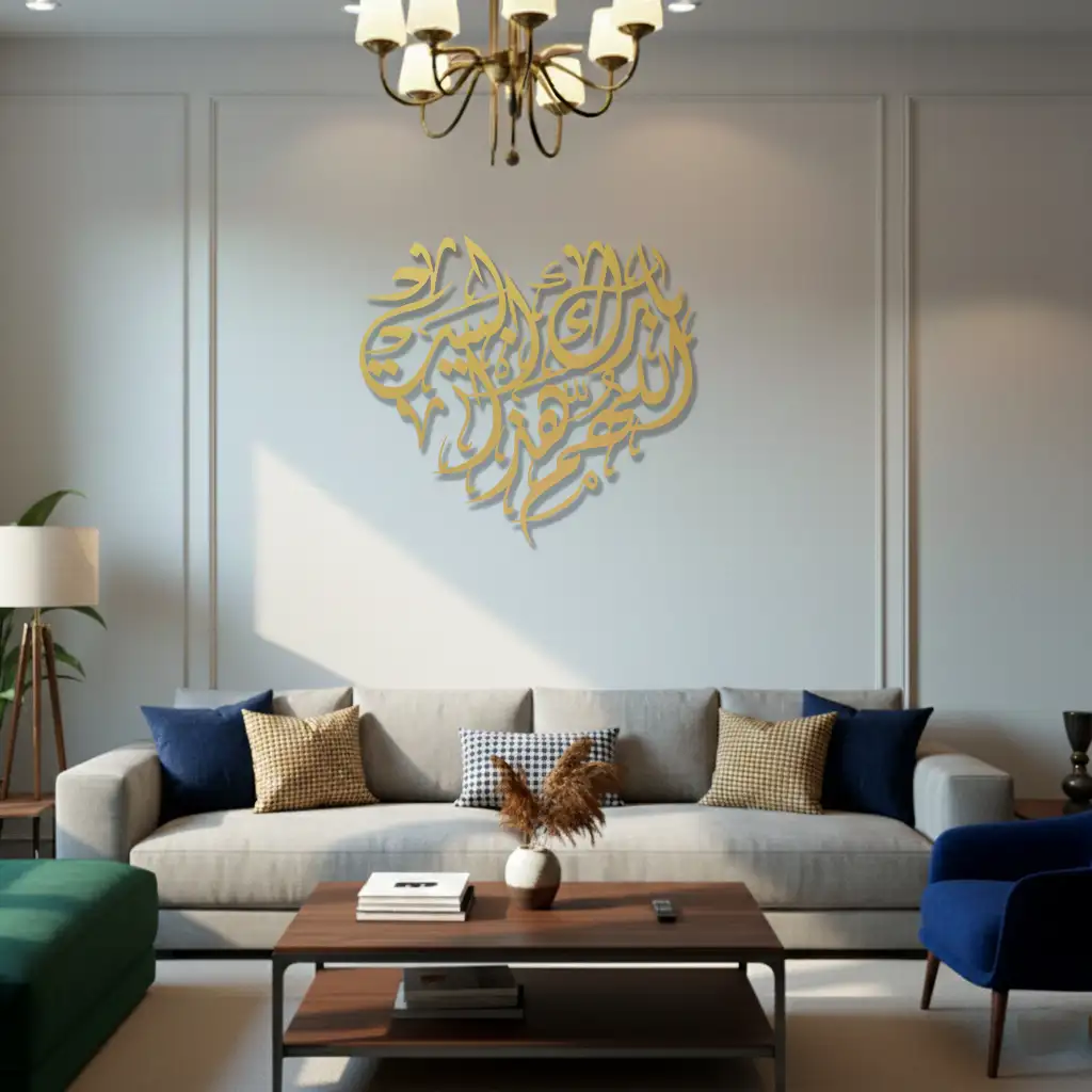 Bless This Home - اللهم بارك هذا البيت  - Premium Islamic Wall Art hover