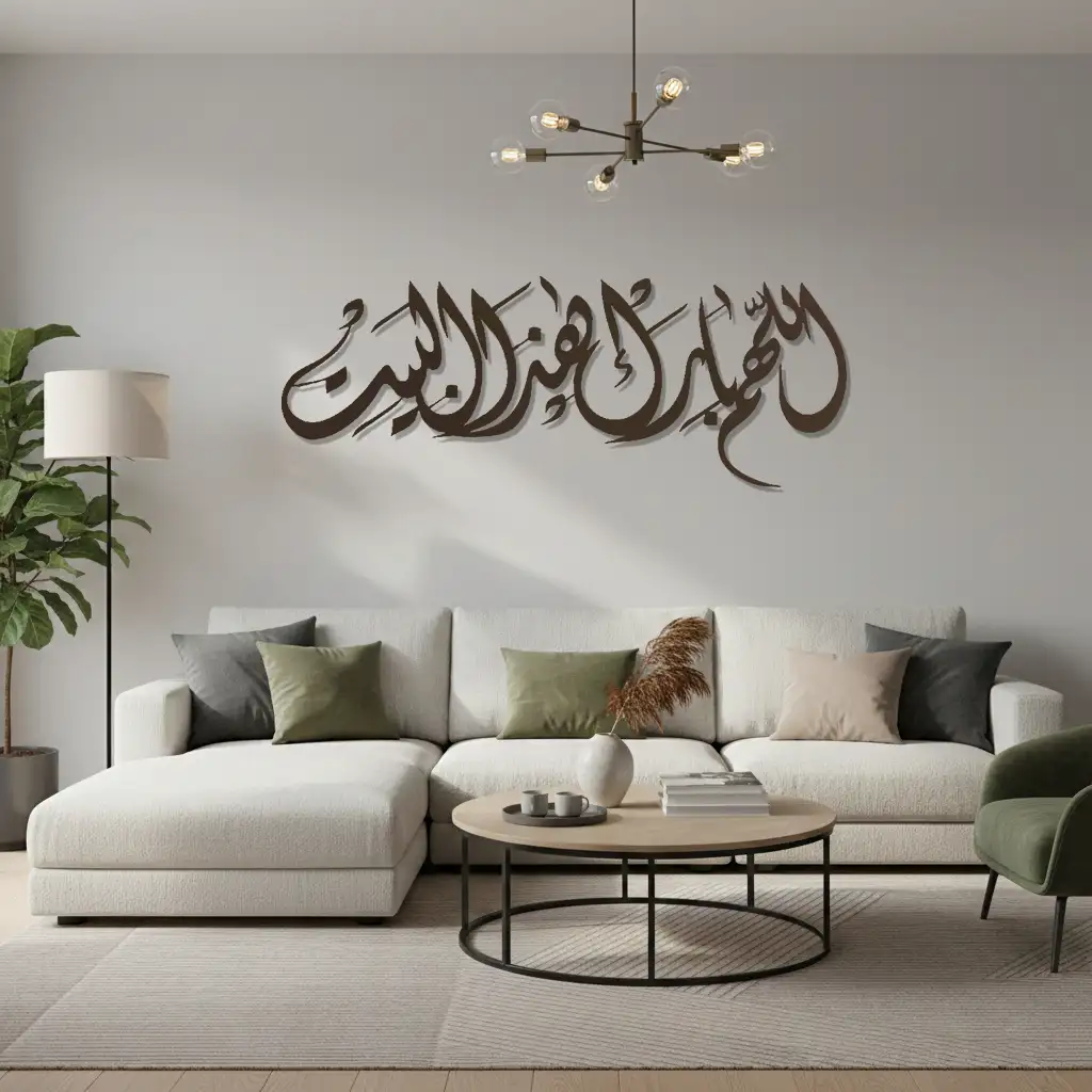 Allāhumma bārik hādha al-bayt - اللهم بارك هذا البيت  - Premium Islamic Wall Art - view 2