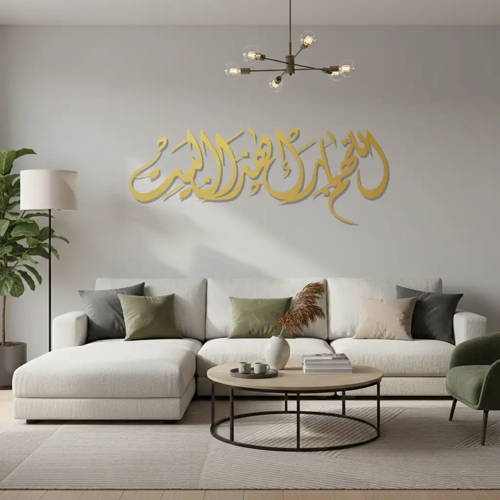 Allāhumma bārik hādha al-bayt - اللهم بارك هذا البيت  - Premium Islamic Wall Art - view 3