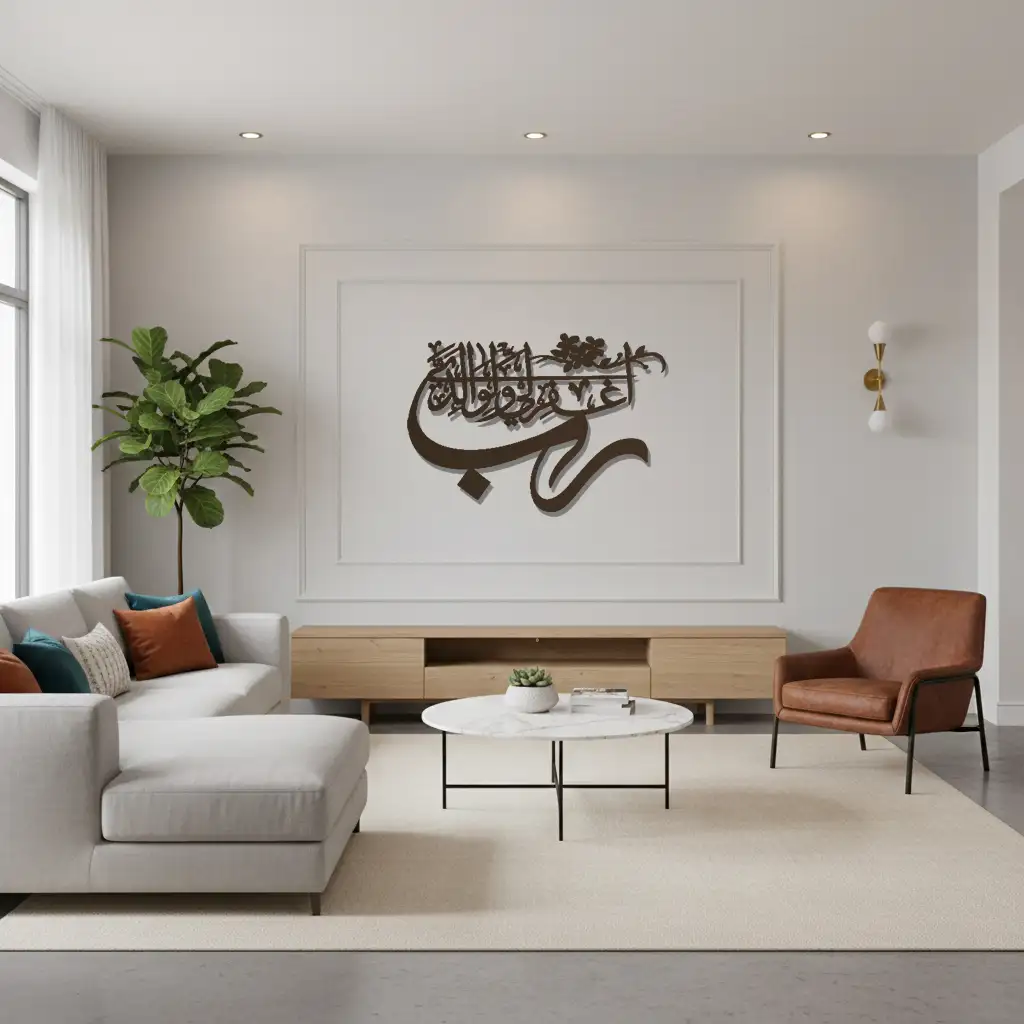 Rabb ighfir lī wa li-wālidayya - رَبِّ اغْفِرْ لِي وَلِوَالِدَيَّ - Premium Islamic Wall Art - view 2