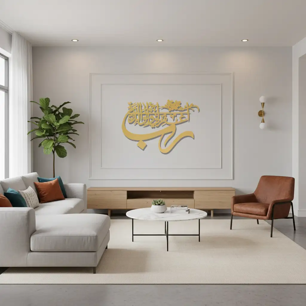 Rabb ighfir lī wa li-wālidayya - رَبِّ اغْفِرْ لِي وَلِوَالِدَيَّ - Premium Islamic Wall Art - view 5