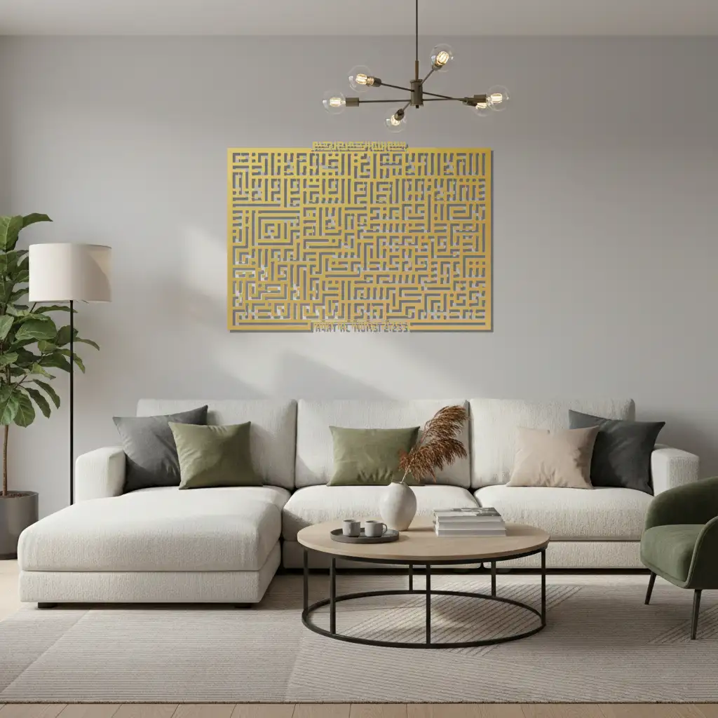 Ayat Al-Kursi - آية الكرسي  - Premium Islamic Wall Art - view 2