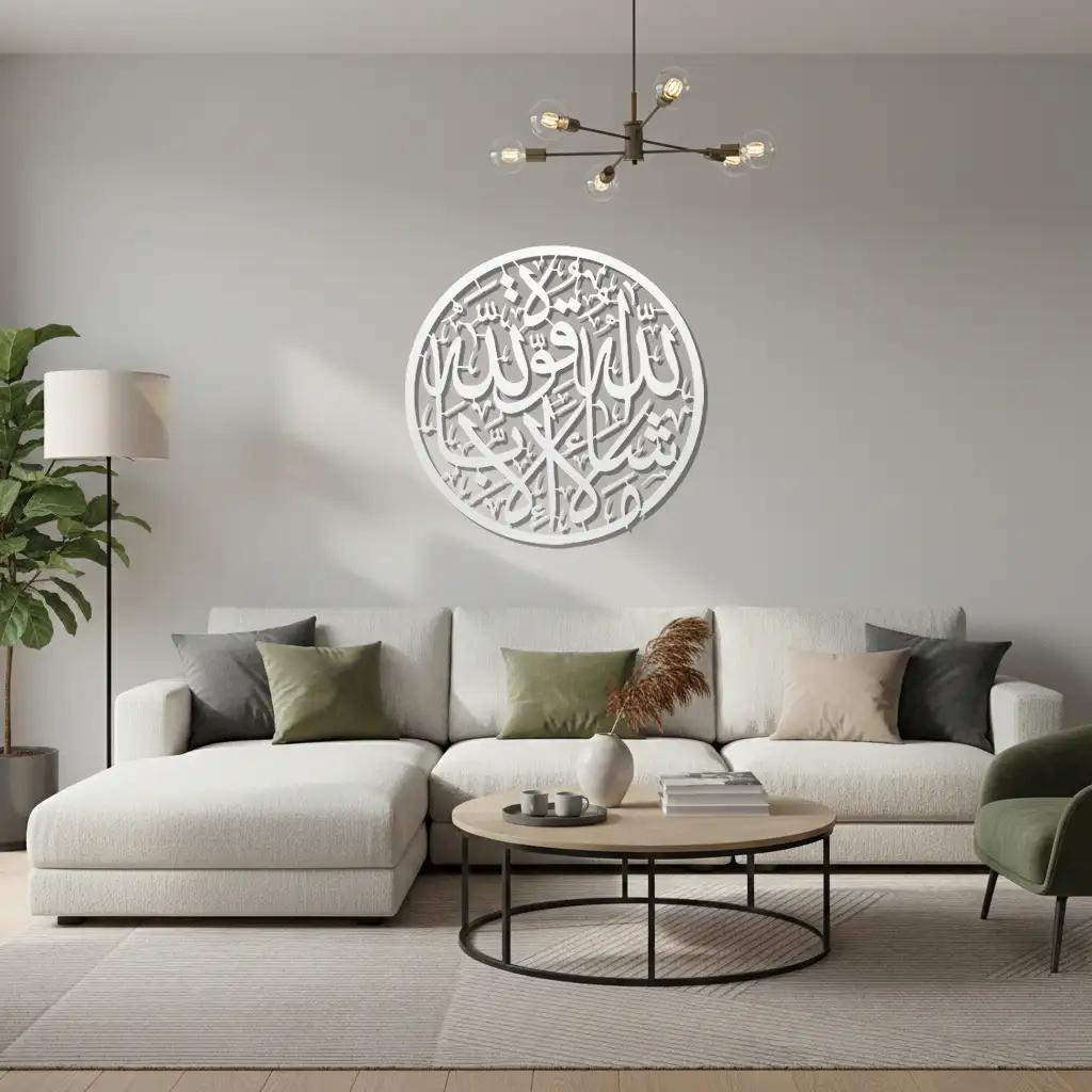 Allāhumma ṣalli wa sallim ‘alā Muhammad - اللَّهُمَّ صَلِّ وَسَلِّمْ عَلَى مُحَمَّدٍ - Premium Islamic Wall Art - view 3