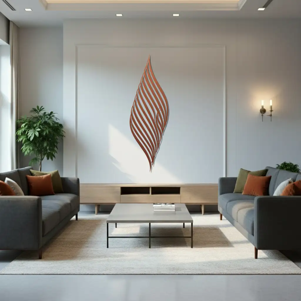 Abstract Leaf - Premium Islamic Wall Art - view 3