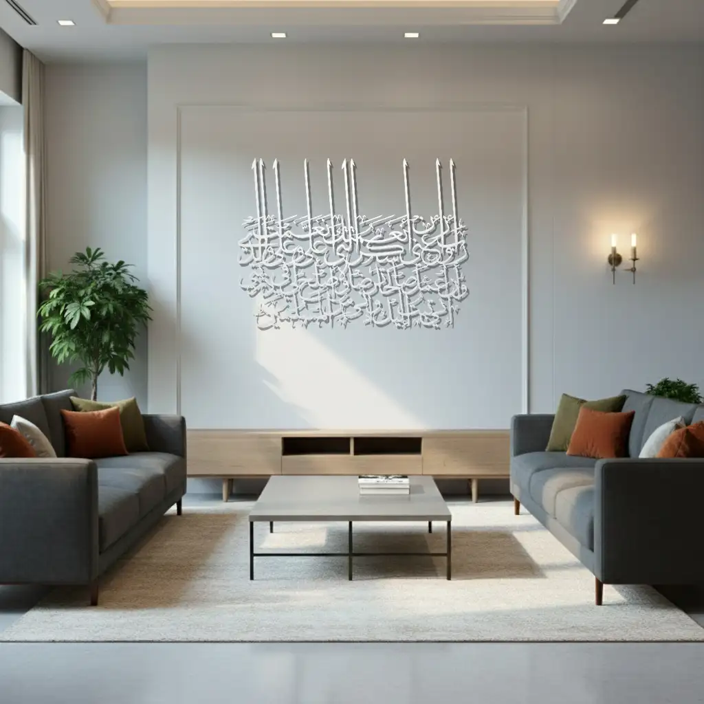 Qul Rabbi awzi'nī - قُل رَّبِّ أَوْزِعْنِي- Premium Islamic Wall Art - view 5