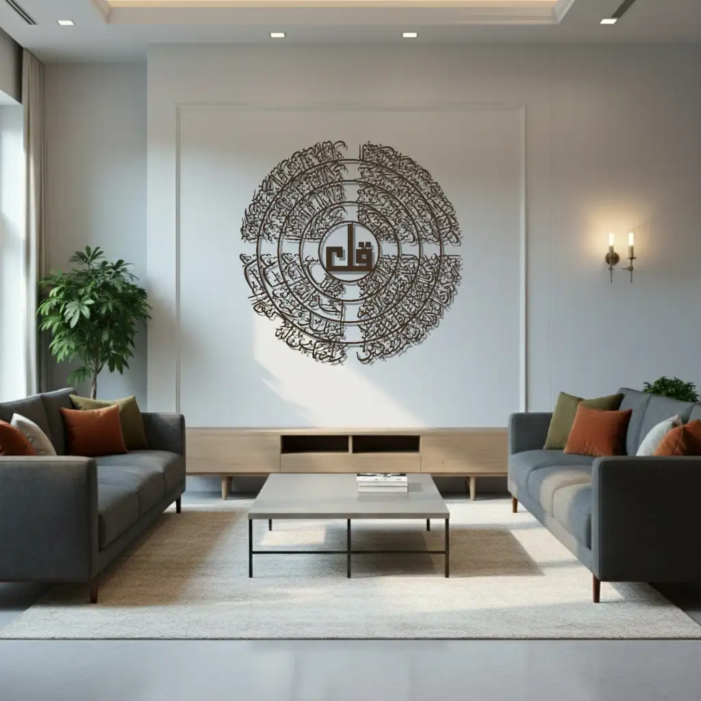 Four Qul Surah Set - مجموعة سور قُل الأربعة - Premium Islamic Wall Art - view 3