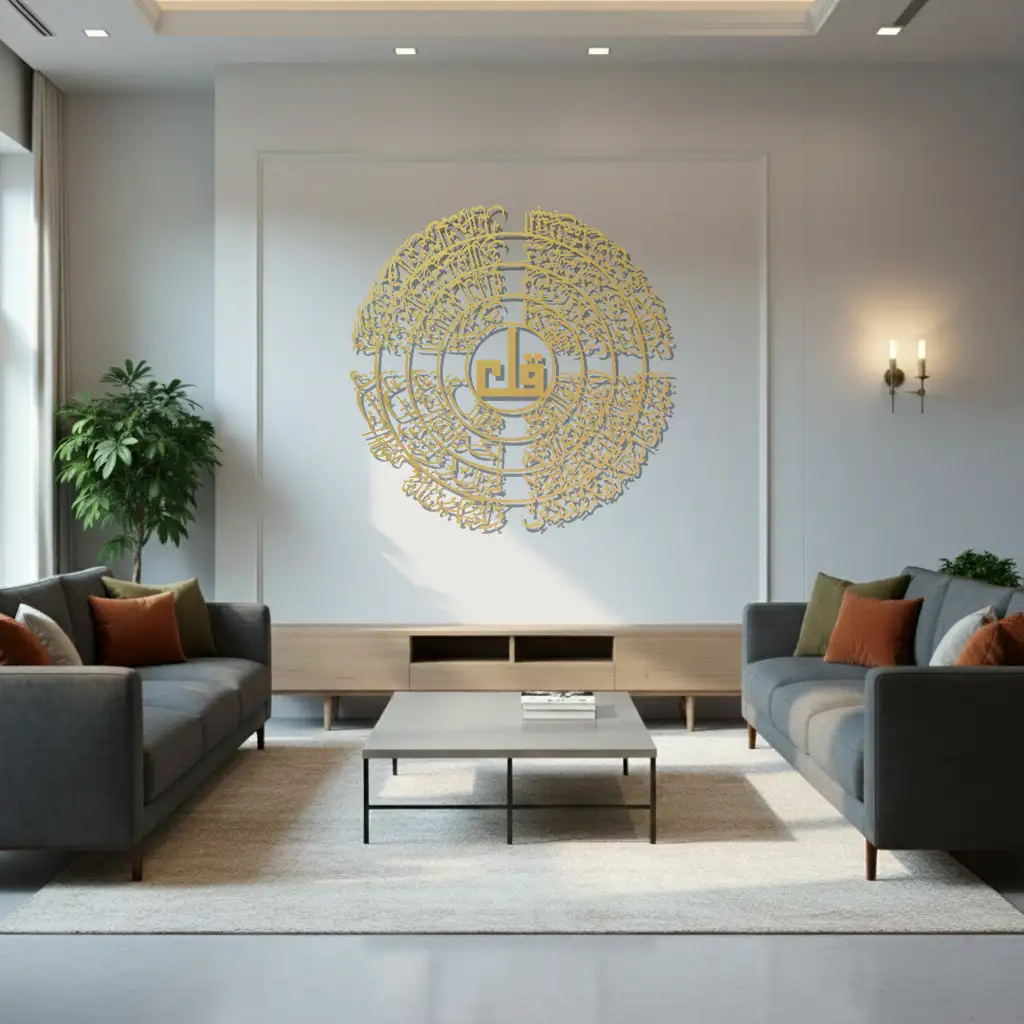 Four Qul Surah Set - مجموعة سور قُل الأربعة - Premium Islamic Wall Art hover