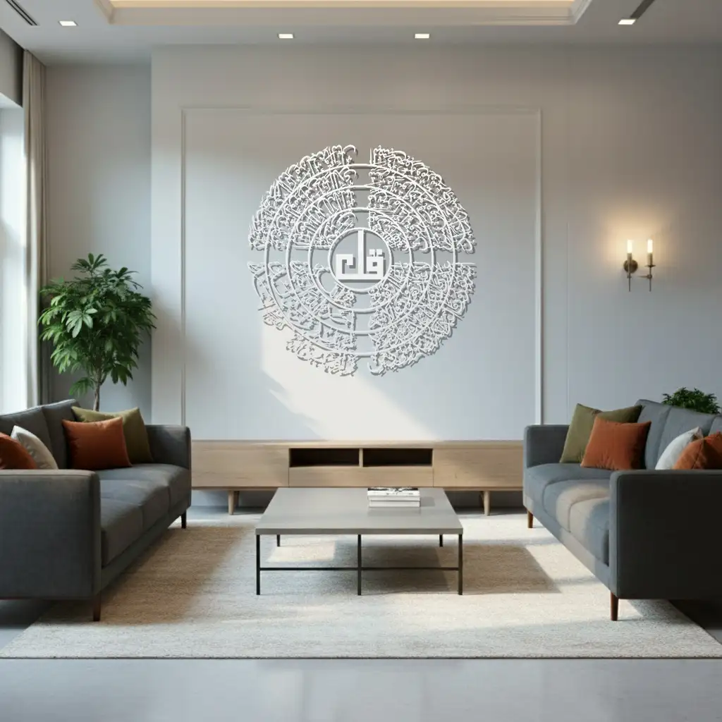 Four Qul Surah Set - مجموعة سور قُل الأربعة - Premium Islamic Wall Art - view 4