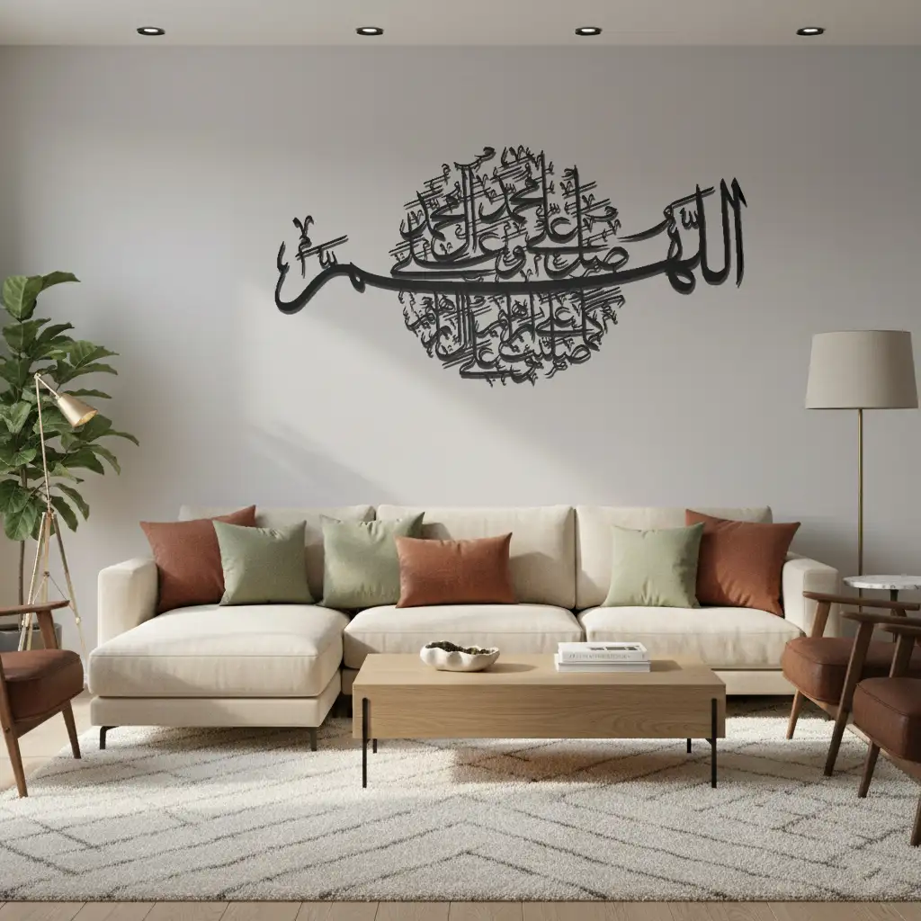 Allahumma Salli Ala Sayyidina Muhammad -  اللهم صل على سيدنا محمد وسلم - Premium Islamic Wall Art
