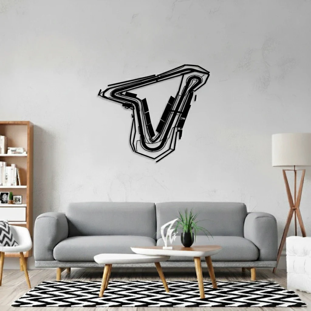Custom Metal Race Track Wall Art – Premium Personalized Designs - view 2