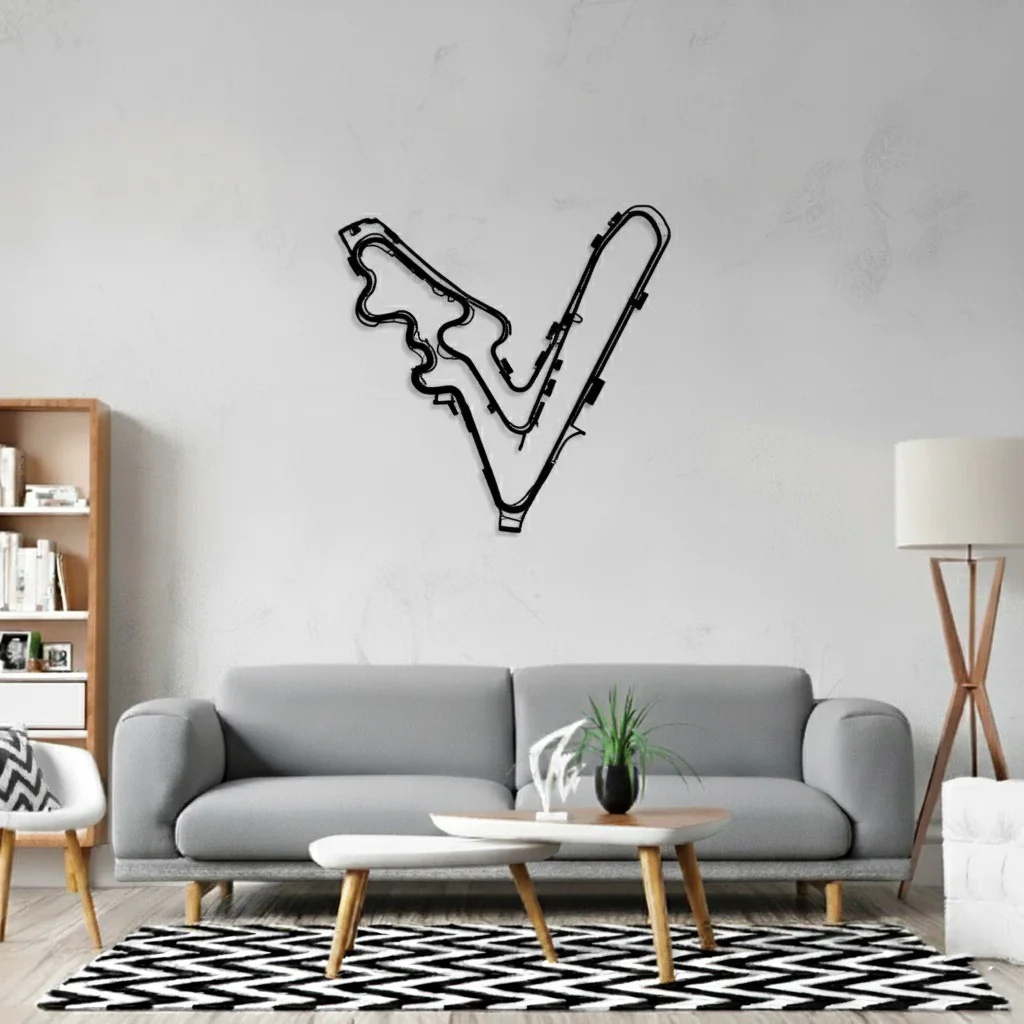 Custom Metal Race Track Wall Art – Premium Personalized Designs - view 5
