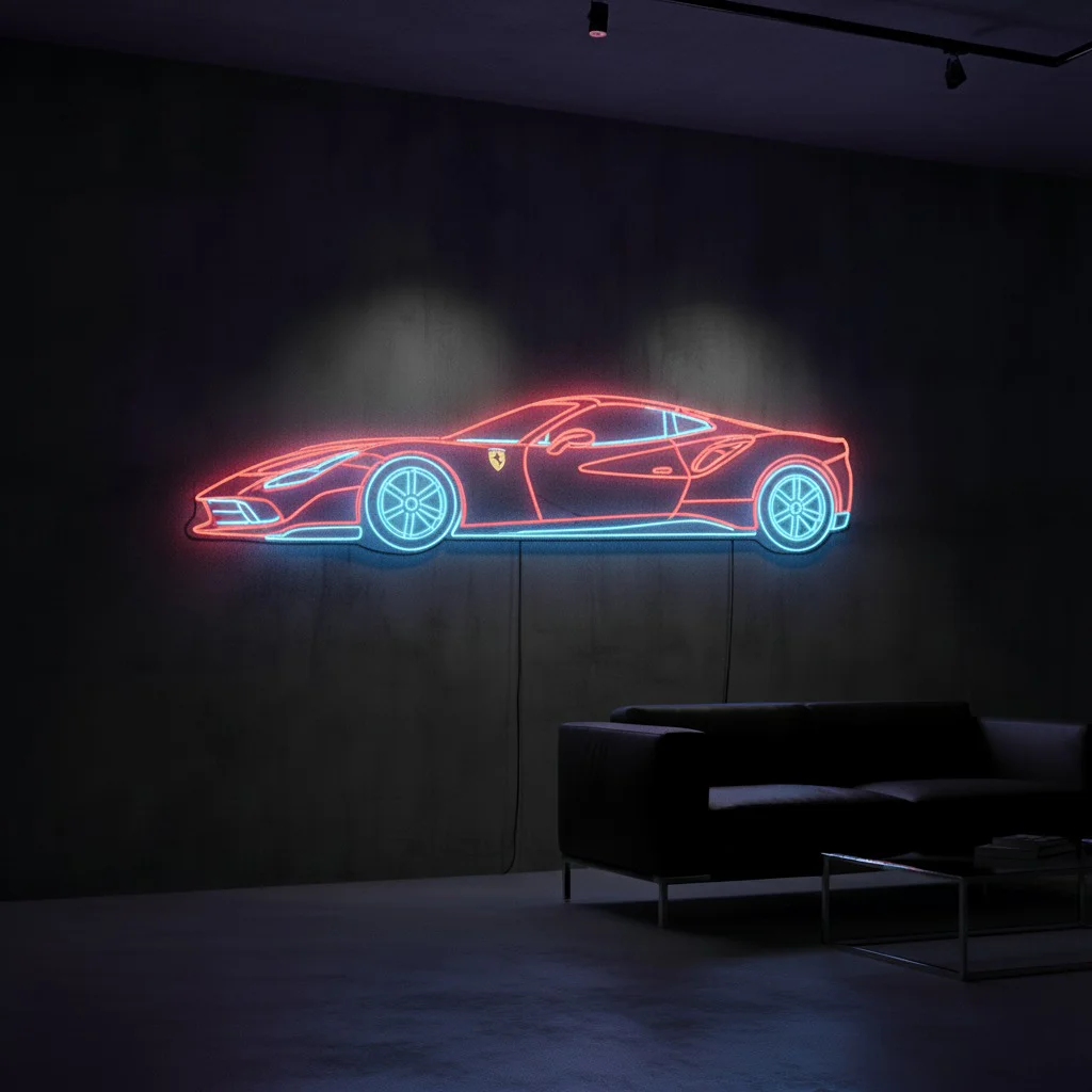 Custom Neon Car Art – Premium Personalized Neon Designs - view 3
