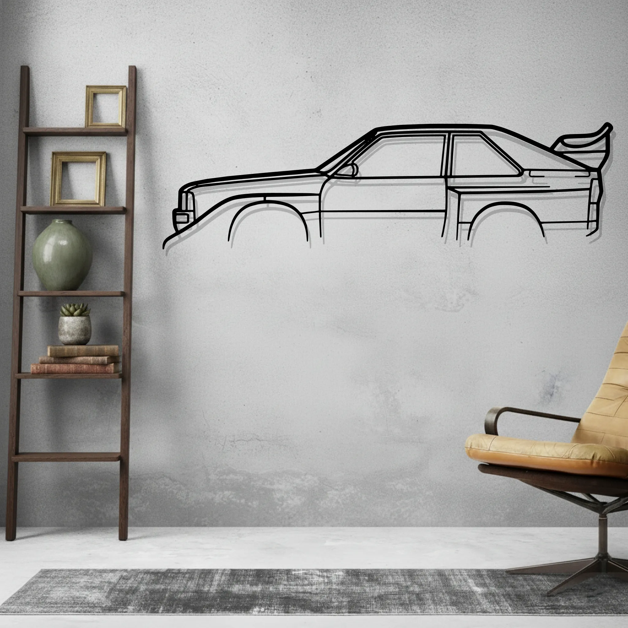 S1 Classic Wall Art Modern Metal Silhouette - view 2
