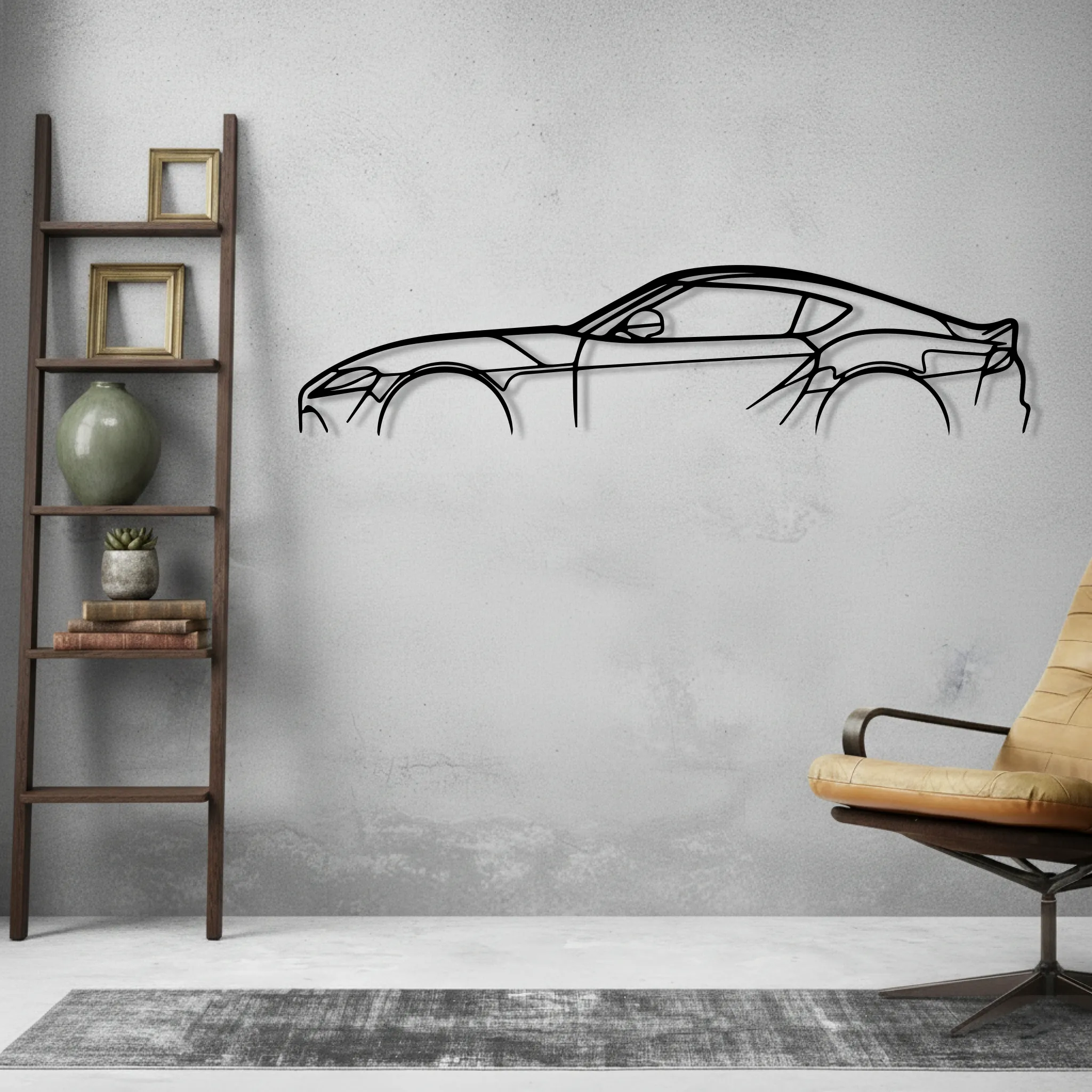 Supra Mk5 Classic Wall Art Modern Metal Silhouette - view 2