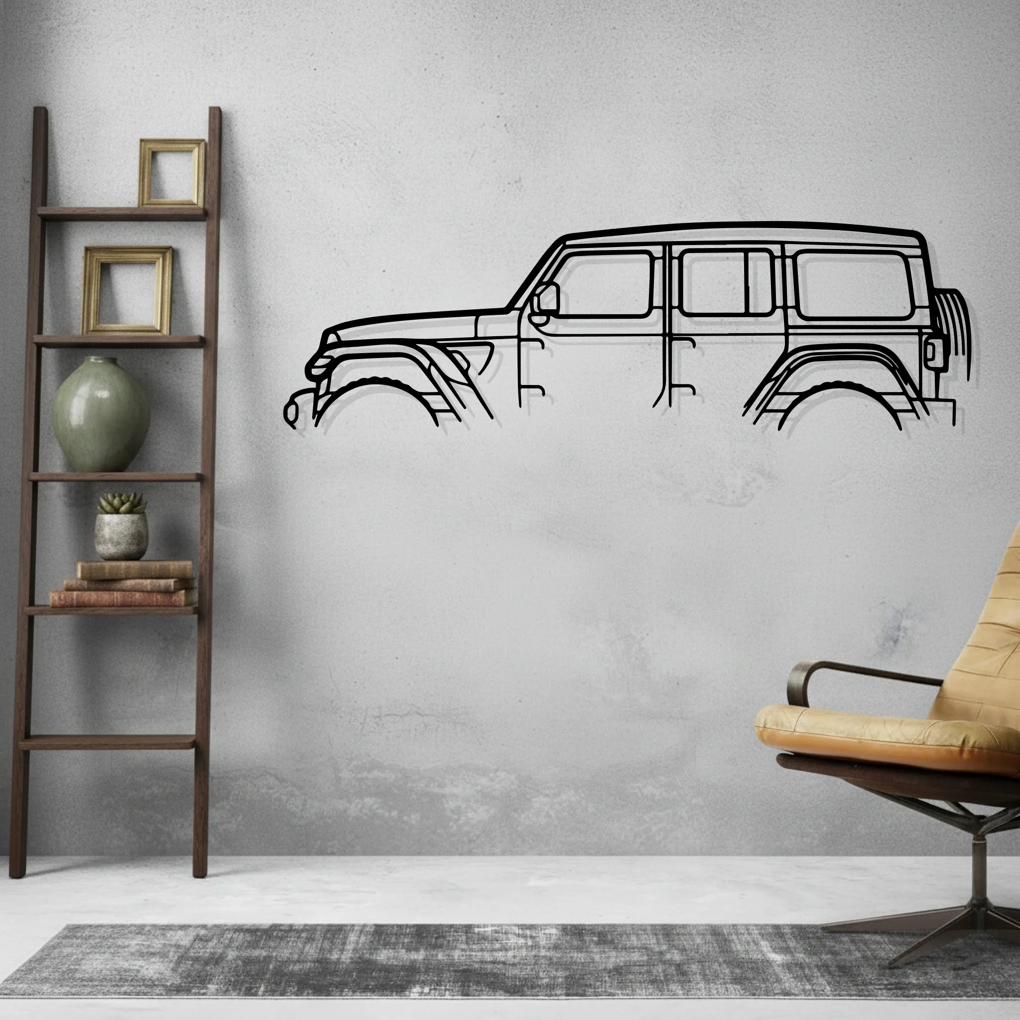 Wrangler Classic Wall Art Modern Metal Silhouette - view 2