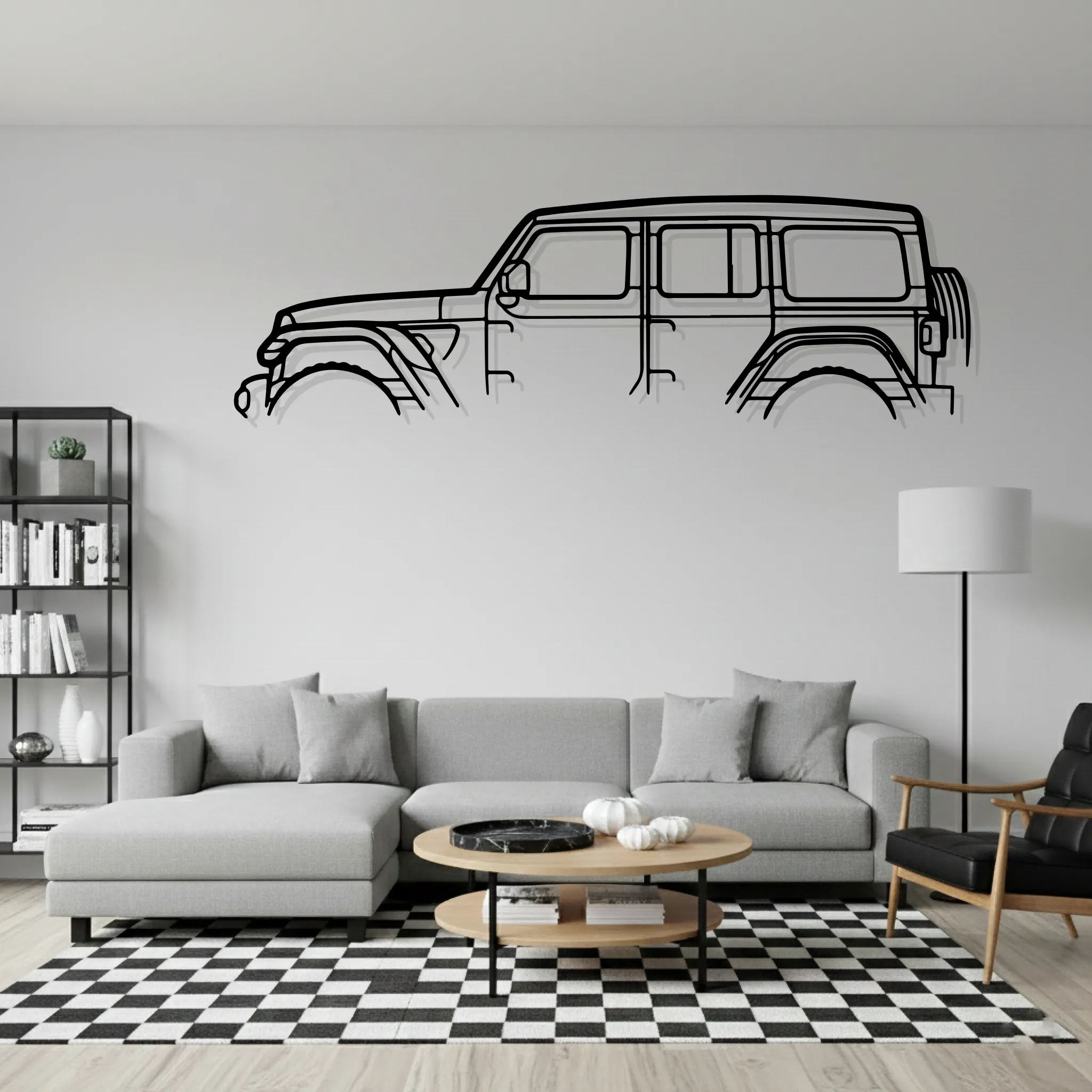 Wrangler Classic Wall Art Modern Metal Silhouette - view 1
