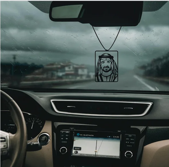 Premium Sheikh Mohammed Bin Zayed Car Hanging - view 2